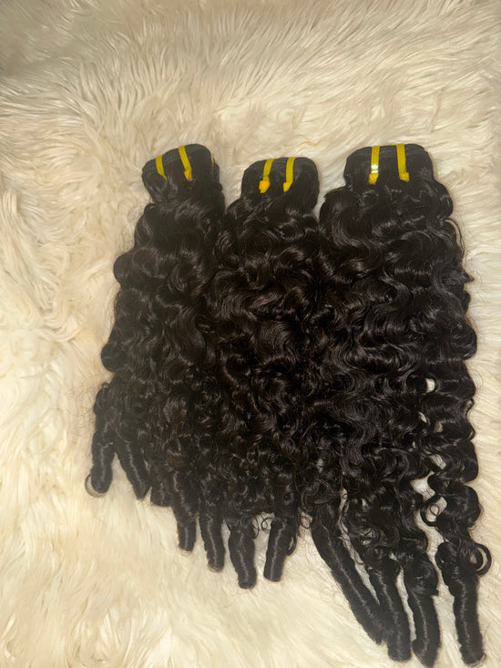 BURMESE SPIRAL CURLS / KINKY STRAIGHT BUNDLE DEAL